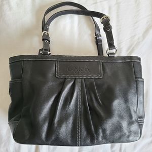 Authentic Coach Black Leather Bag